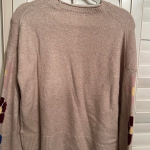 Madewell Sweater with Floral Sleeves!